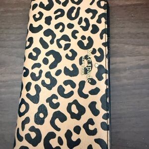 Kate Spade Black and Tan Animal Print Wallet